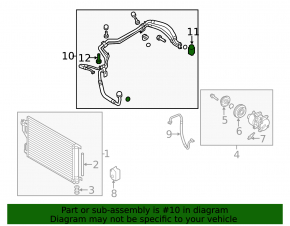 Kia Sportage 17 2.4 FWD air conditioner heater-condenser-compressor pipe