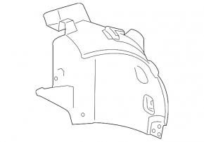 Front right rear mudguard liner Mercedes W166 ML/GLE 12-19