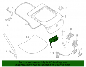 Left tailgate bumper for Mercedes X167 GLS 450 20-26