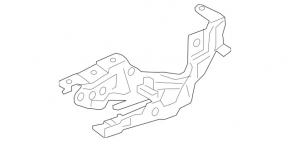 Left hood hinge for Mercedes GLA 15-20