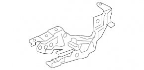 Left hood hinge for Mercedes GLA 15-20