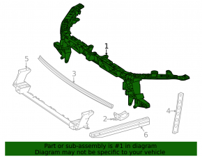 Upper radiator support for Mercedes A-class V177 19-22