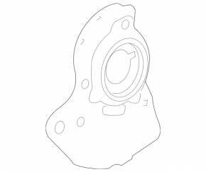 Brake Disc Cover Front Left Mercedes W221 AWD