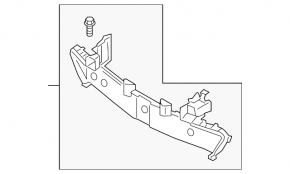 Front bumper reinforcement trim Mazda 3 19-