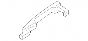 Door handle outer rear left Mazda 3 14-18 BM