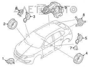 Lincoln MKX 16 subwoofer - under the block