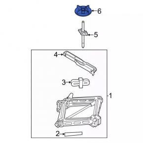 Spare Wheel Mount Ford Explorer 20-