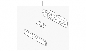 Mitsubishi Outlander 22-25 Black Trunk Light
