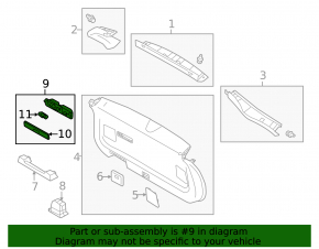 Mitsubishi Outlander 22-25 Black Trunk Light