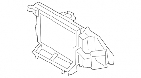 Porsche Cayenne 19-26 evaporator with housing
