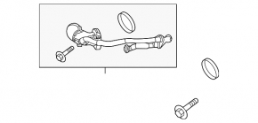 Upper turbo pipe for Audi A6 C8 19-25 3.0T (4 parts)