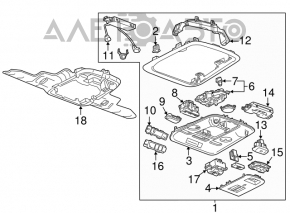 Cadillac ATS 13 front headlight - gray