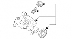 Rear right support Subaru Forester 19- SK electric