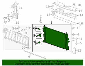 Chevrolet Cruze 16-water cooling radiator