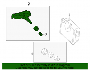 Wheel Pressure Sensor Toyota Highlander 20-