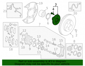 Front left hub Honda HR-V 23-25 1.5L