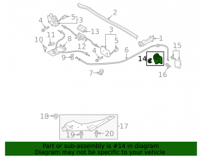 Black hood release handle for Audi Q8 19-25 interior, with bracket