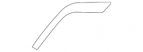 Right front bumper molding for BMW 5 G60 24-25 M package