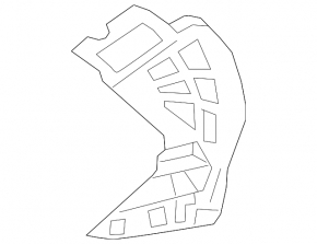 Front bumper bracket left BMW 5 G30 17-23