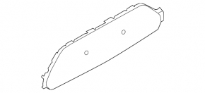 Rear bumper center cover BMW X2 F39 18-23 2018-23 without m sport pkg bumper cover & trim, Center cover