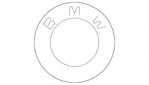 BMW 3 G20 19-24 Plug-in Hood Emblem
