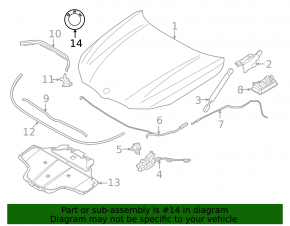 BMW 3 G20 19-24 Plug-in Hood Emblem