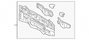 Rear panel Toyota Prius 30 10-15 on the body, black