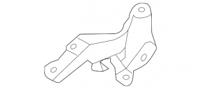 Hood hinge right Nissan Sentra 13-19