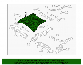 Trunk trough Hyundai Kona 18-23 1.6, 2.0 fwd