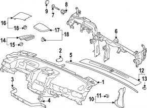 Subaru Forester 25-26 Left Side Front Panel Trim