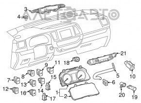 PCS OFF Button Toyota Highlander 14-19