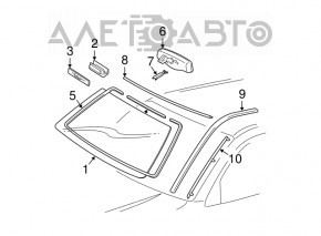 Interior mirror with compass Lexus ES300 ES330