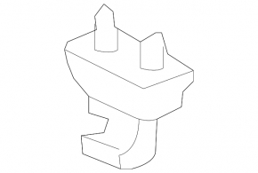 Driver's sun visor mounting hook for Audi A3 22-26 grey