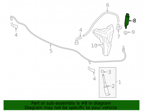 Headlight Washer Pump Porsche Cayenne 958 11-17