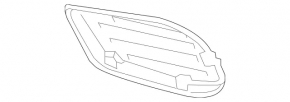 Front bumper grille right Mercedes E-class W212 14-16 AMG pkg