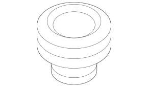 Front left strut mount seal for Mazda3 MPS 09-13