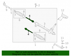 Left steering rod for Mazda MX-30 22-26