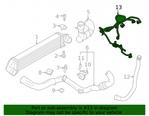 Lincoln MKC 15 Fuel Tank Vent Valve - with Tubes