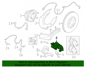 Front right support Jaguar F-Pace X761 17-20