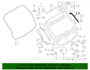 Left tailgate shock absorber for Mazda CX-50 23-25