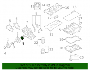 Crankshaft Cover BMW 5 G30 18-23 N63B44C 4.4T AWD