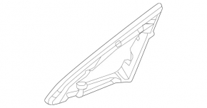 Triangle door plug outer front left Mercedes GLA 15-20