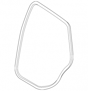 Rear left door seal for VW Jetta 19-24