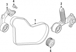 Kia Niro 23- HEV, PHEV drive belt tensioner roller large
