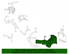 Radiator deflector automatic transmission Toyota RAV4 Prime 21-24