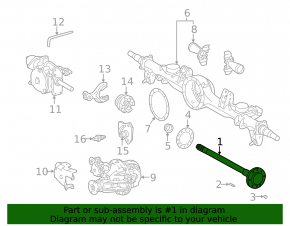 Rear right axle shaft for Lexus LX 98-07