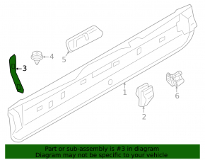 Seal lower tailgate right BMW X7 G07 19-