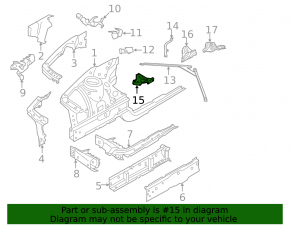 Bracket right cup BMW F30 15-18