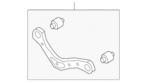 Upper rear left control arm for Hyundai Elantra AD 17-20 sport