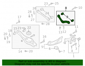 Upper rear left arm Kia Forte 20-24